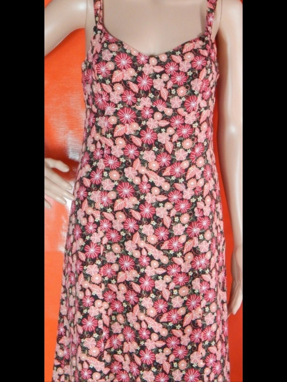 ANN TAYLOR LOFT Brown Sundress with Floral Print 6p